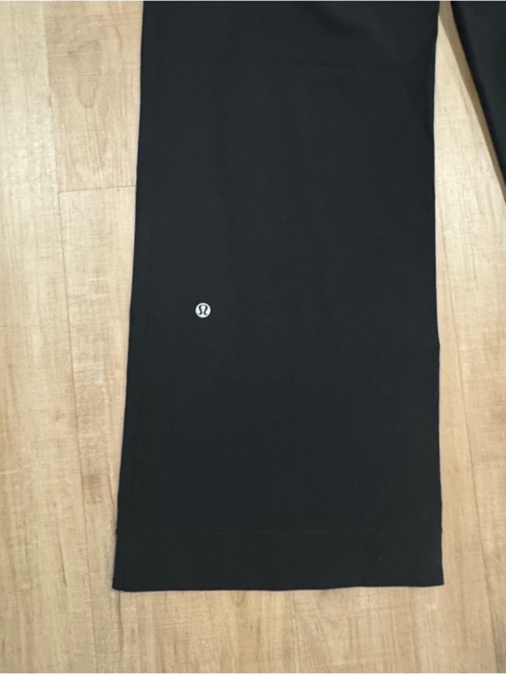 Lululemon Black Wide Leg Yoga Pants Drawstring High Rise Lounge - Picture 9 of 11